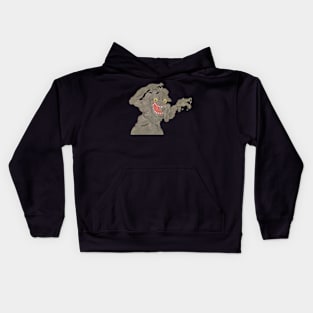 Haunting Monster of Abandoned Buildings Japanese Yokai Art Folklore Kids Hoodie